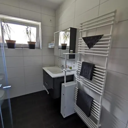 Ferienwohnung Am Dock Apen Esterno foto